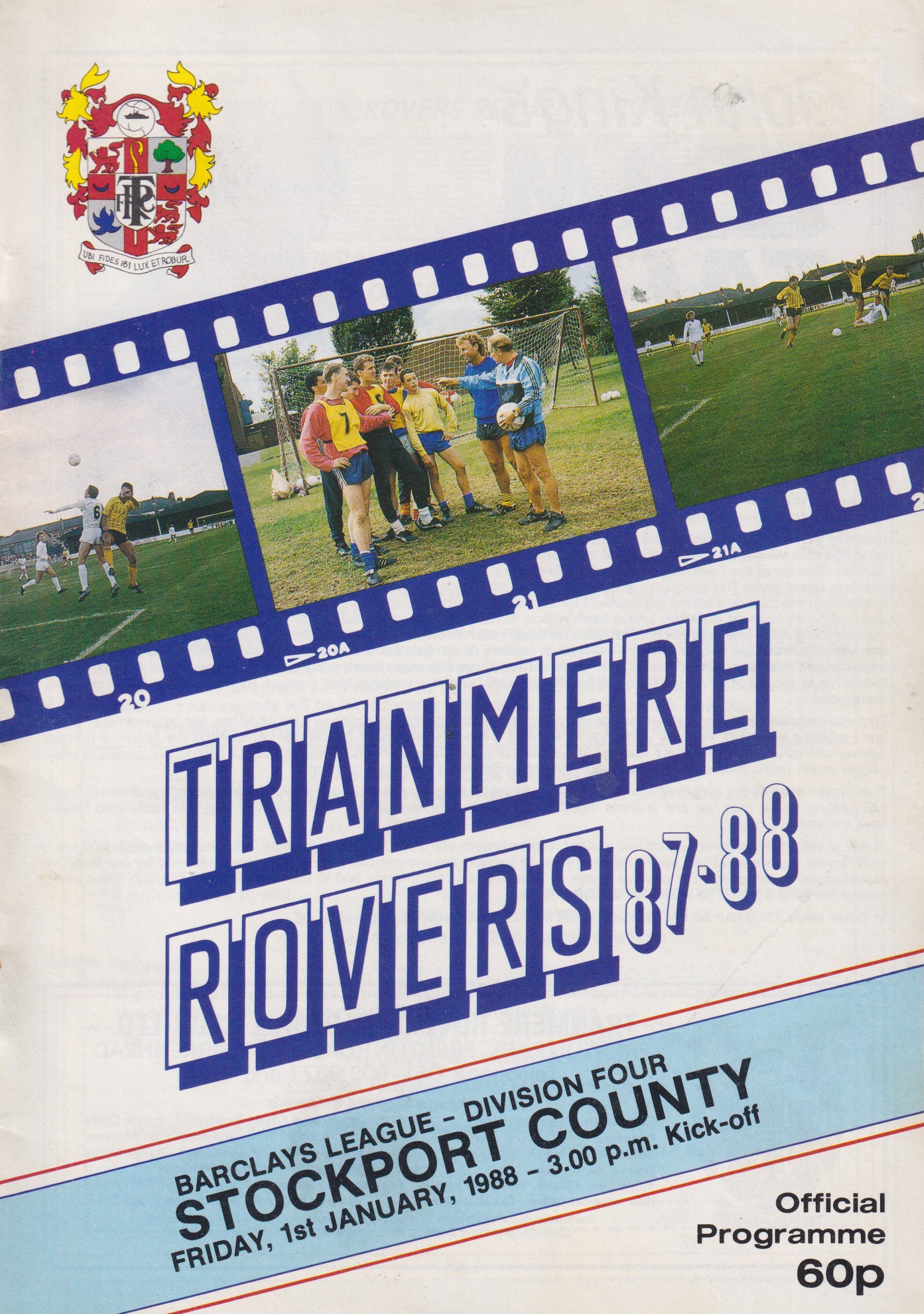 Tranmere Rovers v Stockport County match programme